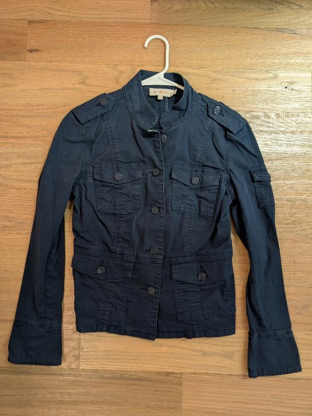 Tory Burch Men's Military Field Jacket in Navy